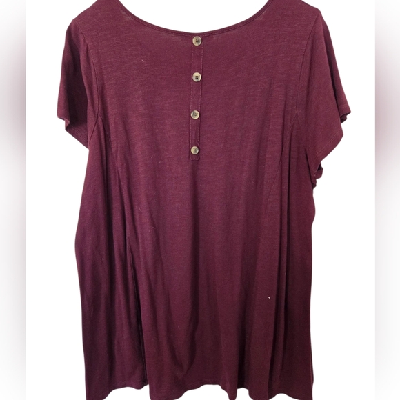 Cable & Gauge Red Relaxed Short Sleeve Tee Size 2x - Picture 2 of 3